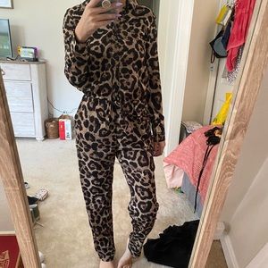 Cheetah Print Jumpsuit